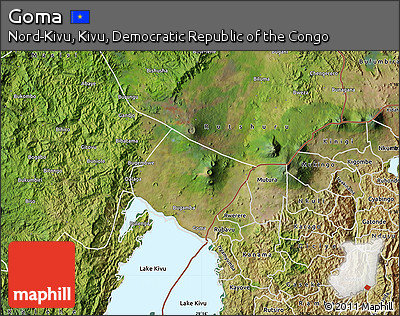 Satellite Map of Goma