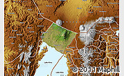 Satellite Map of Goma, physical outside