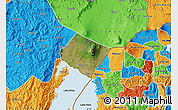 Satellite Map of Goma, political outside