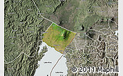 Satellite Map of Goma, semi-desaturated