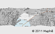 Gray Panoramic Map of Goma