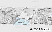 Silver Style Panoramic Map of Goma