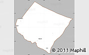 Gray Simple Map of Goma, cropped outside