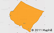 Political Simple Map of Goma, cropped outside