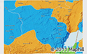 Political 3D Map of Lubero