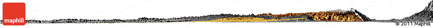 Physical Horizon Map of Lubero, darken, desaturated