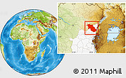 Physical Location Map of Lubero, highlighted grandparent region