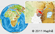 Physical Location Map of Lubero, highlighted parent region, highlighted grandparent region