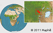 Satellite Location Map of Lubero