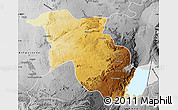 Physical Map of Lubero, desaturated