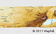 Physical Panoramic Map of Lubero