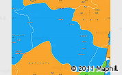 Political Simple Map of Lubero