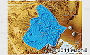 Political 3D Map of Masisi, physical outside
