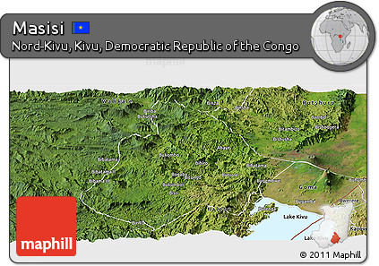 Satellite Panoramic Map of Masisi