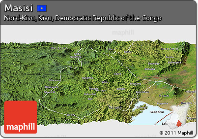Satellite Panoramic Map of Masisi