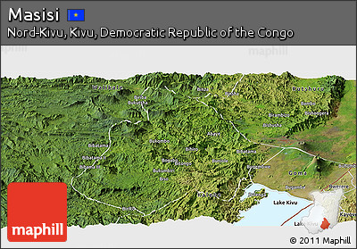 Satellite Panoramic Map of Masisi