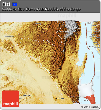 Physical 3D Map of Fizi