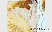 Shaded Relief 3D Map of Fizi, physical outside