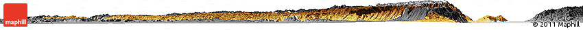 Physical Horizon Map of Fizi, darken, desaturated