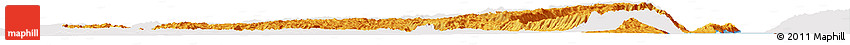 Political Horizon Map of Fizi, cropped outside
