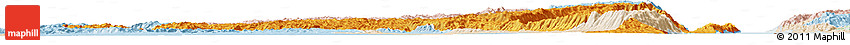 Political Horizon Map of Fizi, lighten