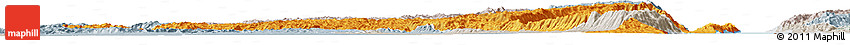 Political Horizon Map of Fizi, lighten, semi-desaturated