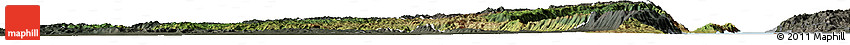 Satellite Horizon Map of Fizi, darken, semi-desaturated