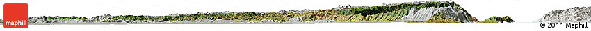 Satellite Horizon Map of Fizi, lighten, semi-desaturated