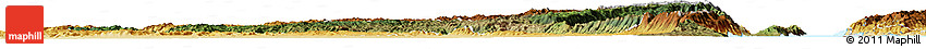 Satellite Horizon Map of Fizi, physical outside