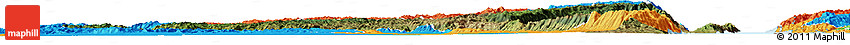 Satellite Horizon Map of Fizi, political outside