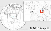 Blank Location Map of Fizi, within the entire country