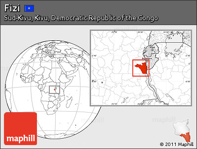 Blank Location Map of Fizi