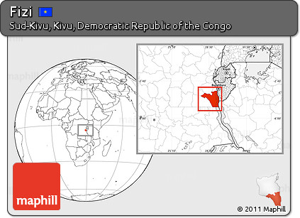 Blank Location Map of Fizi