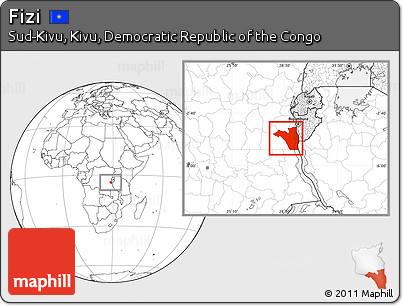 Blank Location Map of Fizi
