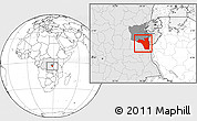 Blank Location Map of Fizi, highlighted country, highlighted parent region