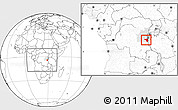 Blank Location Map of Fizi, highlighted grandparent region, within the entire country