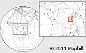 Blank Location Map of Fizi, highlighted parent region, within the entire country