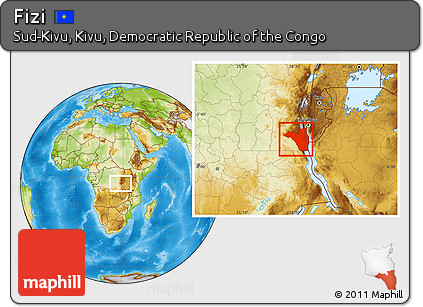 Physical Location Map of Fizi
