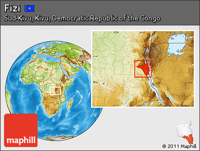 Physical Location Map of Fizi