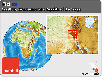 Physical Location Map of Fizi