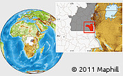Physical Location Map of Fizi, highlighted country, highlighted grandparent region