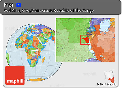 Political Location Map of Fizi
