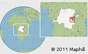 Savanna Style Location Map of Fizi, highlighted country, highlighted parent region, within the entire country