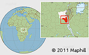 Savanna Style Location Map of Fizi, highlighted parent region