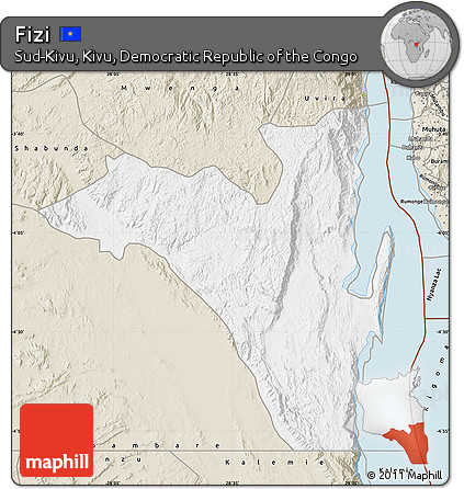Classic Style Map of Fizi