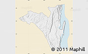 Classic Style Map of Fizi, single color outside