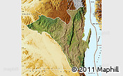 Satellite Map of Fizi, physical outside