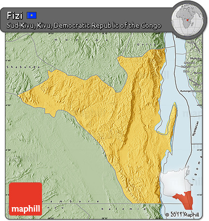 Savanna Style Map of Fizi