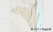 Shaded Relief Map of Fizi, lighten
