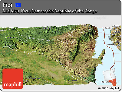 Satellite Panoramic Map of Fizi
